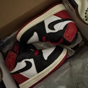 Jordan Kids' Red, Black, and White Sneakers